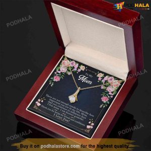 To My Mom Alluring Necklace Forever Grateful To Mother Moms Valentine Gift 3 1