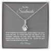 To My Soulmate Alluring Beauty Necklace with Card,  Best Gift For Wife On Valentines Day