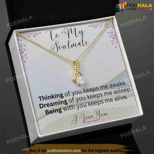 To My Soulmate I Love You Alluring Beauty Necklace Best Valentine Gift For Wife 2