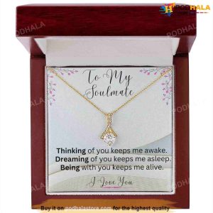 To My Soulmate I Love You Alluring Beauty Necklace Best Valentine Gift For Wife 3