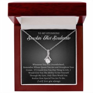 To My Stunning Smokin Hot Soulmate Necklace, Valentine Gift For Girlfriend