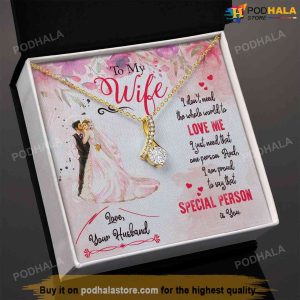 To My Wife Valentines Necklace For Her Best Valentine Gift For Wife 3