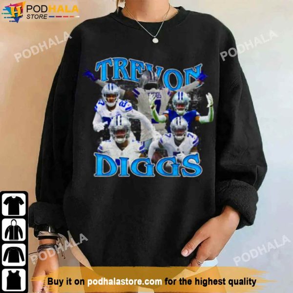 Trevon Diggs Vintage 90s Dallas Cowboys Shirt, Cowboys Gifts For Fans