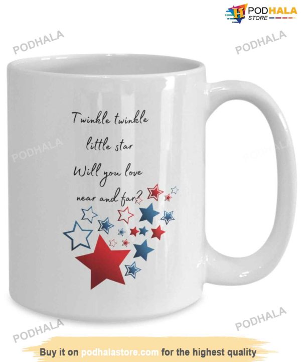 Twinkle Twinkle Little Star Will You Love Near And Far Valentines Day Mug