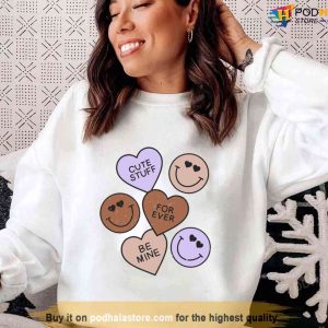 Valentines Day Candy Hearts Unisex Sweatshirt Unisex T shirt 1