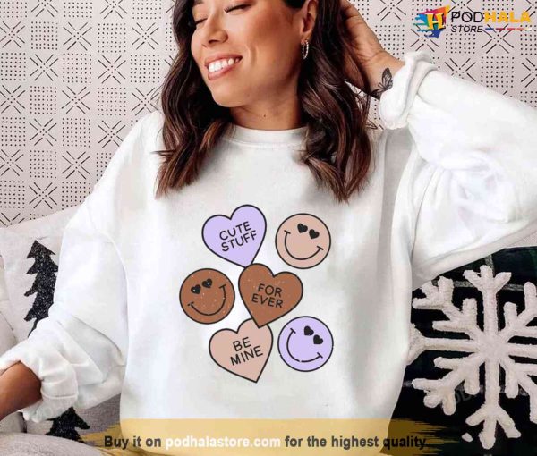 Valentines Day Candy Hearts Unisex Sweatshirt Unisex T-Shirt