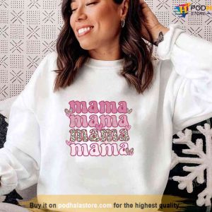 Valentines Day Mama Pink Leopard Unisex Sweatshirt Unisex T shirt 1