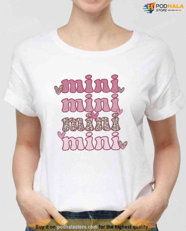 Valentine’s Day Mini Pink Leopard Unisex Sweatshirt Unisex T-Shirt