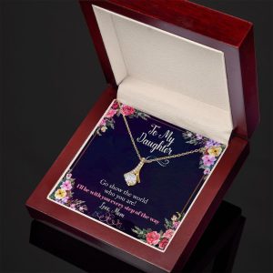 Valentines Day Necklace with Card Valentine Gift For Daughter From Mom 2