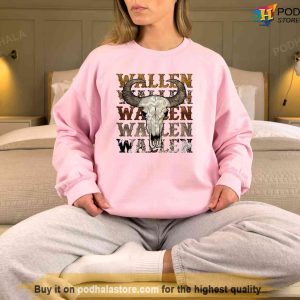 Vintage Bull Skull Leopard Wallen Country Lover Sweatshirt Morgan Wallen Gift 2