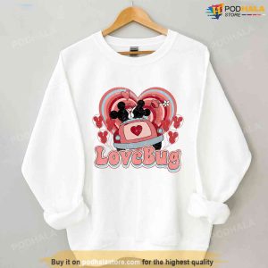 Vintage Disney Valentine Shirt Mickey Minnie Love Bug Valentine Day Gift