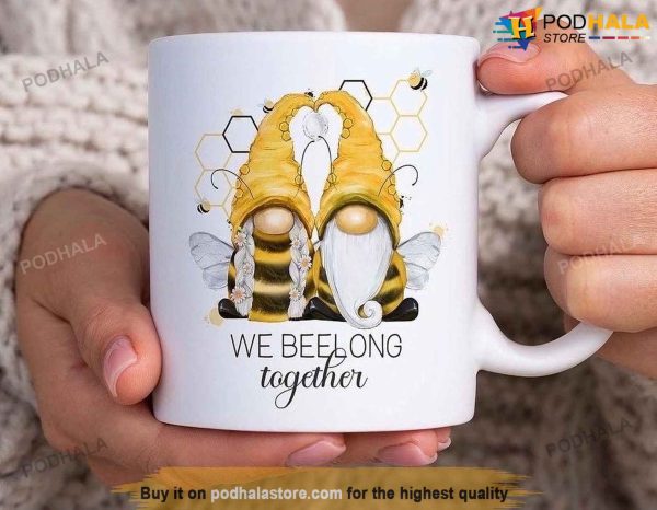 We Beelong Together Bee Gonks Card Valentines Day Mug