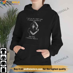 Wednesday Addams Hoodie I Act as if I Dont Care Jenna Ortega Netflix Series 3