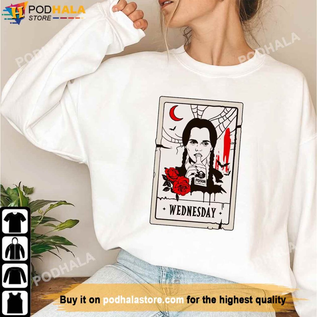 Wednesday Addams Horror Tarot Sweatshirt, Wednesday Addams Shirt