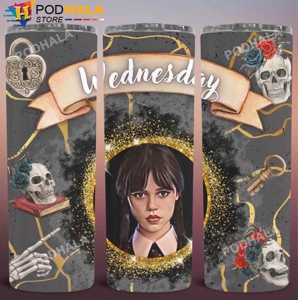Wednesday Addams Tumbler From The Addams Family, Addams Family Gifts