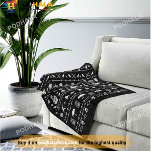 Wednesday Addams Velveteen Plush Blanket Addams Family Designer Blanket 3