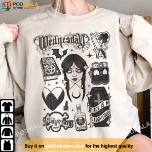 Wednesday TV Series Sweatshirt, Wednesday Addams Shirt For Fans