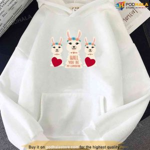 Will You Be My Llamentine 2022 Valentine's Day Unisex T shirt 2