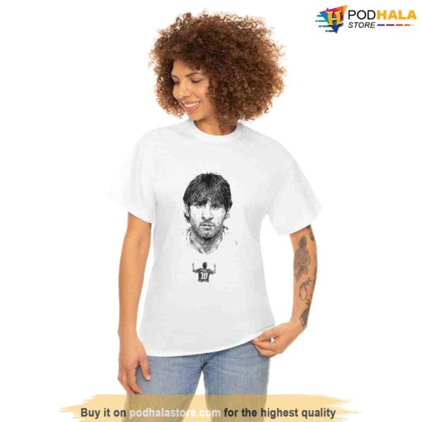 World Cup 2022 Lionel Messi Illustration Pattern Tee, Lionel Messi Shirt