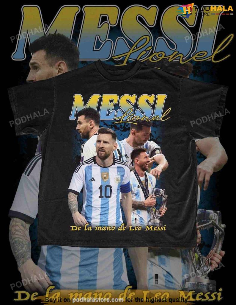 World Cup 2022 Lionel Messi Vintage Bootleg 90s Inspired Shirt Podhalastore 8818