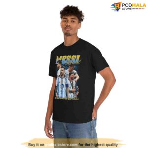 World Cup 2022 Lionel Messi Vintage Bootleg 90s Inspired TShirt