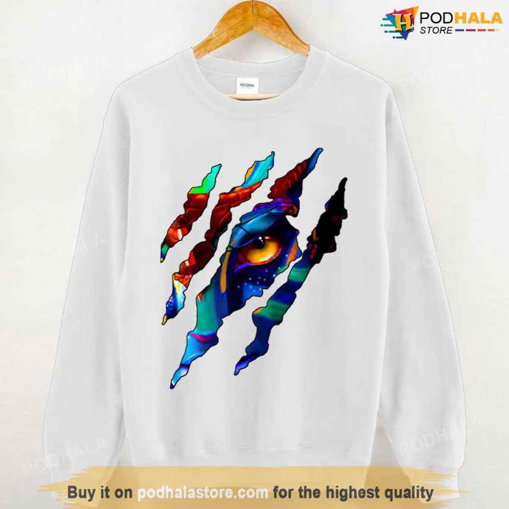 World Of Pandora Avatar Neytiri And Claw Scratches Unisex Sweatshirt