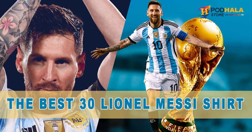 Lionel Messi's iconic 'Number 10' shirt is up for grabs at