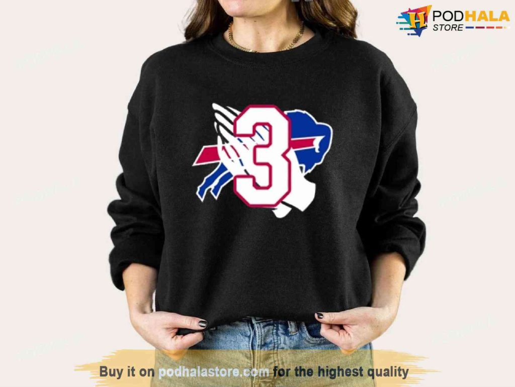 3 Buffalo Bills T Shirt, Pray For Damar Hamlin Shirt, Trending T-Shirt