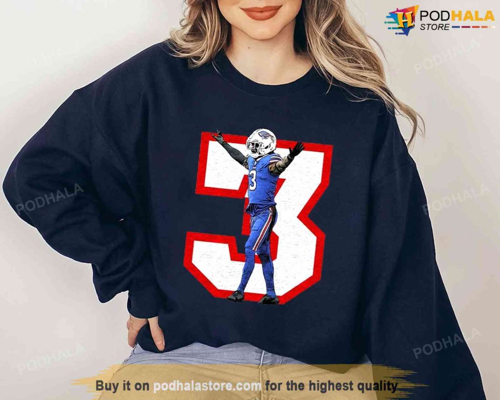 3 Pray For Damar Hamlin Shirt, Gift For Damar Hamlin Fans
