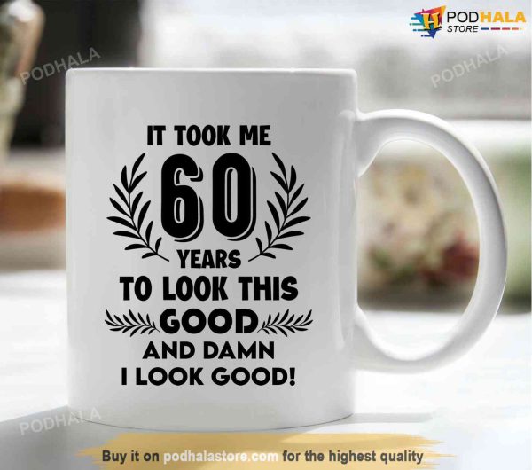 60th Birthday Gift For Dad, Funny Birthday Mug For Sixtieth Birthday