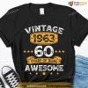 60th Birthday Gift Ideas For Dad, Vintage 1963 60th Bday T-Shirt