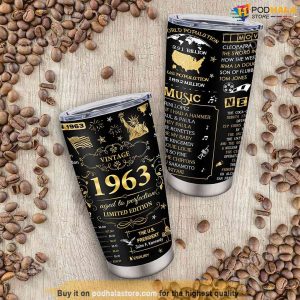 60th Birthday Gift Ideas Tumbler 60 Year Old Gifts For Men 1963 Birthday Gifts 5
