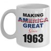 60th Birthday Mug Gift - Making America Great Since 1963 Coffee Mug