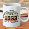 60th Birthday Mug Gifts for Dad, Vintage Legendary 1963 Aged To Perfection