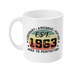 60th Birthday Mug Gifts For Dad Vintage Legendary 1963 Aged To Perfection 2