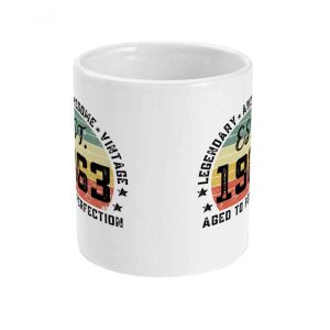 60th Birthday Mug Gifts For Dad Vintage Legendary 1963 Aged To Perfection 3