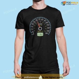 60th Speedometer Birthday T-Shirt For Mens, Born In 1963 Gift For Dad