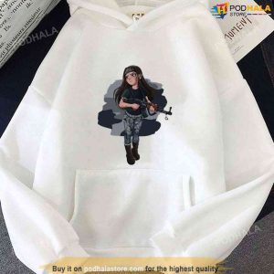 Anime Camo Girl With A Gun Shadbase T-Shirt