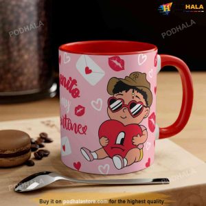 Baby Benito is My Valentine Red Mug, 11oz, Un San Valentin Sin Ti