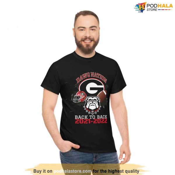 Back to Back UGA 2022 National Champs Tshirt, Georgia Bulldogs Shirt