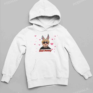 Bad Bunny Valentines Hoodie, Valentines Day Gifts For Girlfriend