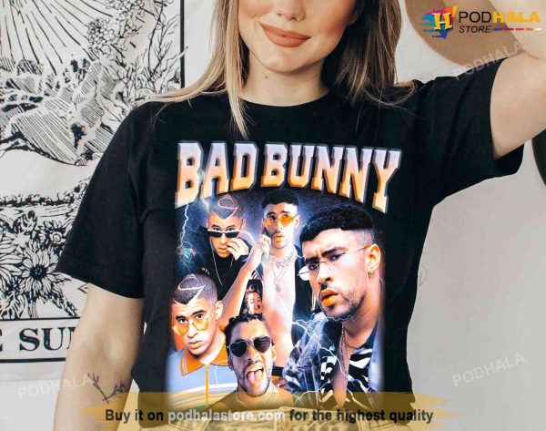 Bad Bunny Vintage Merch, Bad Bunny T-Shirt, Concert Outfit