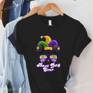 Best Day Ever Mardi Gras Shirt, Mickey Minnie Disney Castle Sunglasses T-Shirt