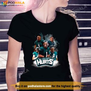 Jalen Hurts Philadelphia Eagles 90s Bootleg Retro TShirt For NFL