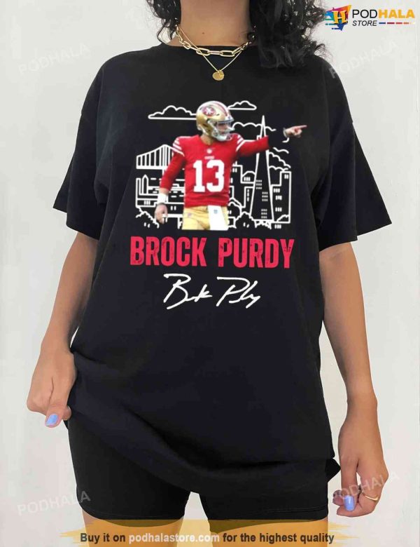 Brock Purdy Signature Shirt, Player Football Merch, Gift For Fan San Francisco