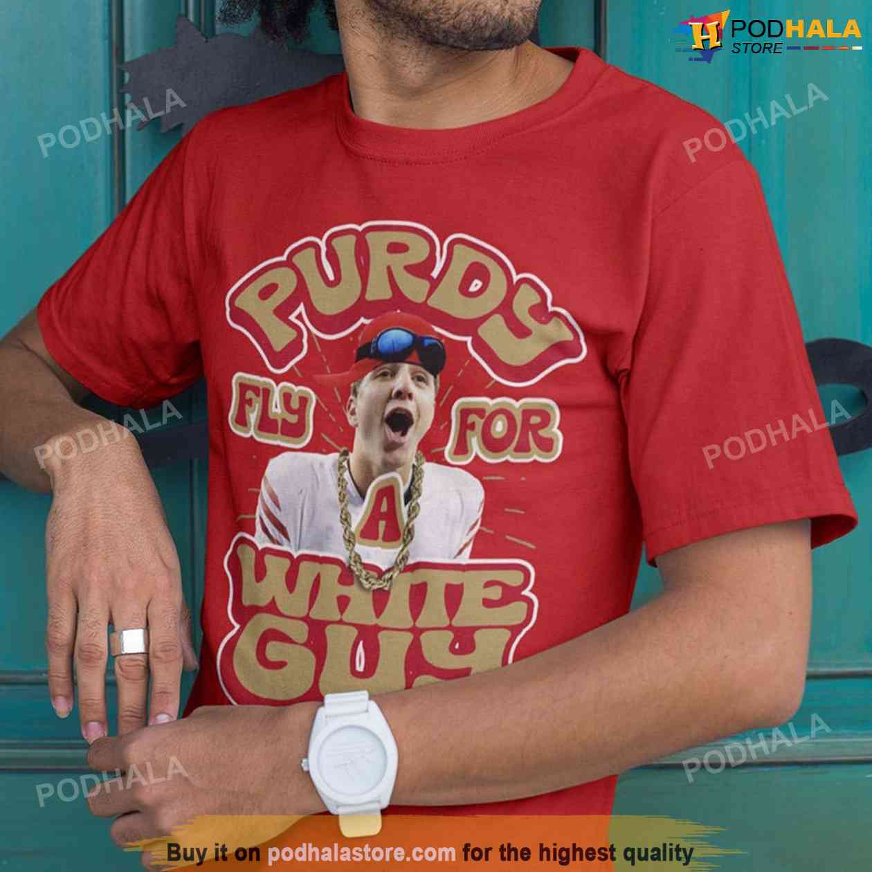 Brock Purdy Shirt Funny Purdy Fly for a White Guy Niners Unisex T