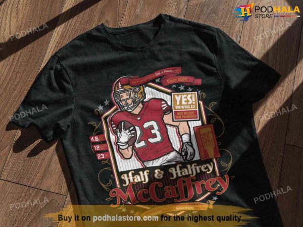 Christian McCaffrey 49ers Shirt Fake Craft Beer Label, 49Ers Gift Ideas