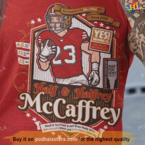 Christian Mccaffrey 49ers Tshirt Fake Craft Beer Label 49ers Gift Ideas