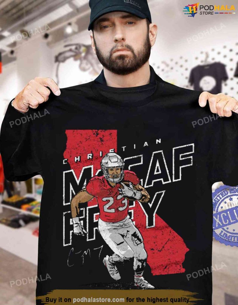 Christian McCaffrey San Francisco Player Map Signature 49Ers TShirt