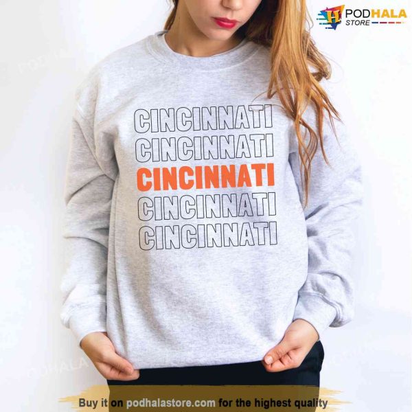 Cincinnati Sweatshirt Cincy Crewneck Football Fan Game Day Shirt